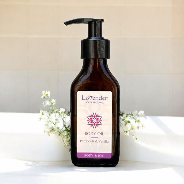 שמן גוף 100% טבעי פטשולי וניל