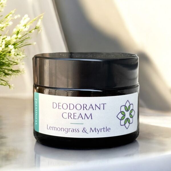קרם דאודורנט טבעי ללא אלומיניום - עשב לימון