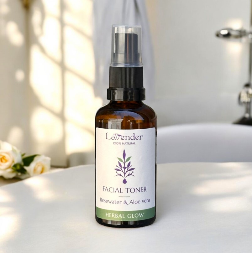 טונר לפנים טבעי ורדים ואלוורה