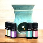 מארז תערובות שמנים אתריים טהורים עם מבער קרמיקה לבית בריא