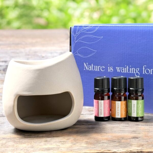 מארז מבער שמנים ותערובות שמנים אתריים